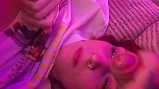 Real couple petite gf facials and cumshot huge load Big Dick