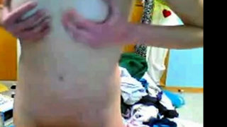 Chatroulette - Pale teen with perfect pink nipples