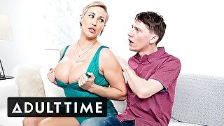 ADULT TIME - Cunning Stepson Swindles Hot Sex With Busty MILF Stepmom Ryan Keely