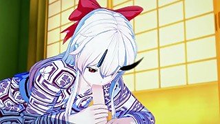 Fate/Grand Order - Tomoe Gozen 3D Hentai