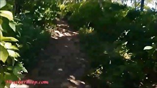 Thai teen 18+ heather goes atving in paradise and gets huge throatpie in quad