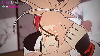 Baiken from Guilty Gear Blowjobs You with Sound Design (3d animation hentai anime game ASMR voice)