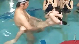 Asian Girl Getting Her Hairy Pussy Fucked By Her Swimming Instructor Creamp