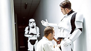 Hector De Silva, Luke Adams, Paddy O'Brian, Troopers in Star Wars 4 : A Gay XXX Parody - JizzOrgy