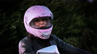 British motorbike wench bonks an Irishman part 1