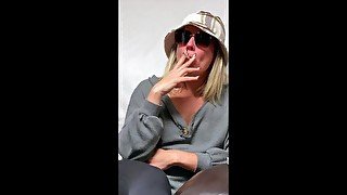 Mel Luvs Smoking on the Couch. HOT PAWG MILF