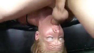 Blonde Slut Gets Balls On Her Face