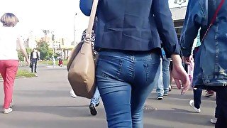 Hot russian ass on the street