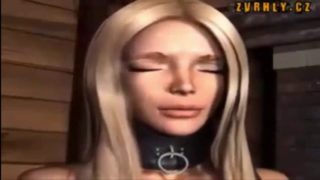 3d blonde hard sex and punish