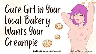 Cute Girl in Your in Your Local Bakery Wants Your Creampie  ASMR Audio Roleplay  Blowjob