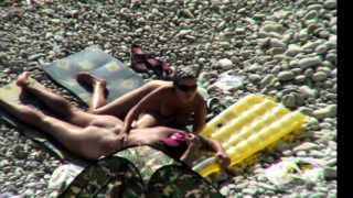 Hidden Camera On Beach Catches White Couple Fucking