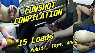 Cumshot Compilation #4 - 15 Loads