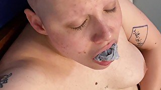 Hairless whore: going completely bald and browless with a fetish self humiliation headshave