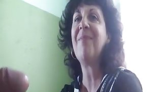 Russian mature milf and her neighbor