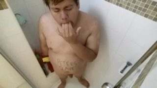 Chub Boy Strips, Piss, And Showers For Friend (Request)