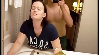 Homemade Bathroom Fucking