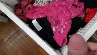 Cum in panty drawer - step sister panties