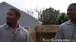 Horny ho takes black cock