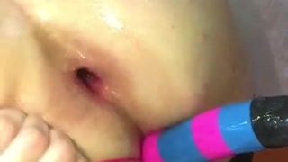 Ladyboy Loud Wide Open Fart Assfucking Faux-Cocks + Pretty Soles part ten