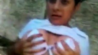 Latin couple fucking outdoors part 1