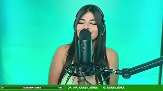 ASMR show diciendo papi y sonidos de blowjob