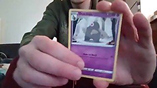 Opening a Pack of Trading Cards