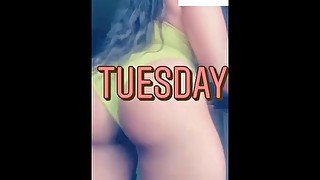 HUGE LATINA NATURAL BOOTY *** WARNING big juicy azz on deck