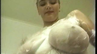 Her big soapy titties look so hot