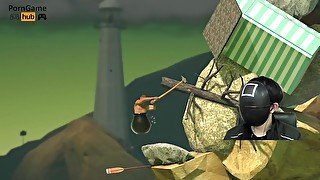 【Getting Over It】002 Even fall back to the start pont, I never give up