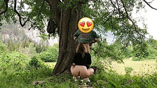 Sex with a tourist in the forest