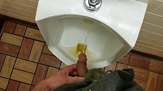 Pissing in public restrooms