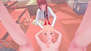 Dreaming of Fucking Makima and Power at the Same Time - Chainsaw Man Anime Hentai 3d Compilation