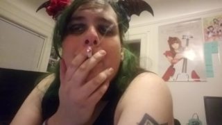 BBW Trans Feet Tease and Smoking Fetish