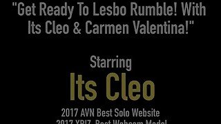 Lesbian Wrestling Showdown With Carmen Valentina & Its Cleo!