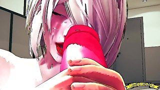 Blonde Handjob 3D HENTAI