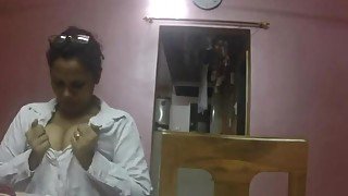 slutty indian secretary gets horny in the office