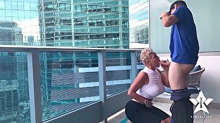 Kaden Kole Nailed On Balcony 2 - Big titties