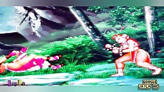 CHUN LI vs NAKED LADY MAI -NAKED STREET FIGHTER-(GOOGLE JayLa Inc)