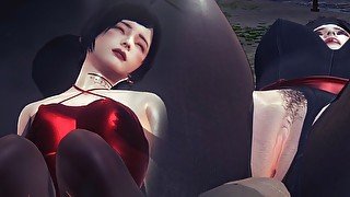 [RESIDENT EVIL] Ada Wong taking it deep (3D HENTAI 60 FPS)