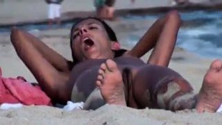 Nude Beach - Hard Nipple Mature