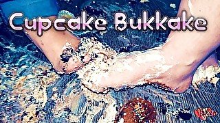 bbw cupcake bukkake FOOT PARTY