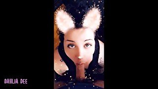 Snapchat Filter Blowjob with Dahlia Dee