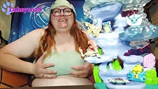 Giantess Squirtle Crushes Pokemon Between Her Boobs