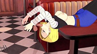 SEX SCENES WITH ANDROID 18, MARON AND VADOS  KAME PARADISE 2 #3