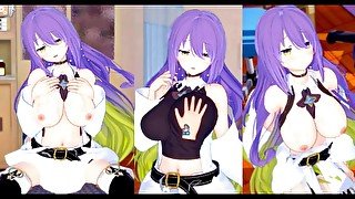 【エロゲーコイカツ！】VTuber ムーナ・ホシノヴァ3DCGアニメ動画(バーチャルYoutuber)[Hentai Game Koikatsu! Moona Hoshinova(Anime 3DCG