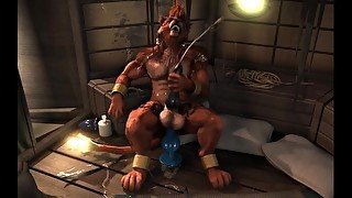 Red Xiii trainning with dildo HD by h0rs3