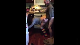 Crazy fuck in the kitchen