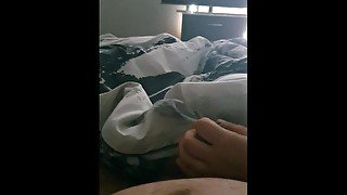 Step mom help step son cum on Snapchat