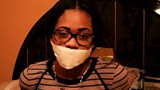 Ebony Gagged