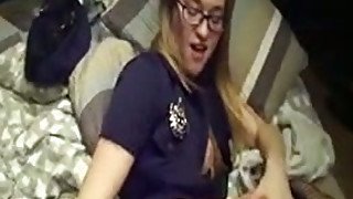 Gets fucked in her tight anus and then takes cock in her mouth